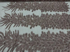 Peacock Feather Embroidered Beaded Fabric -Luxtex Store peacock feather embroidered beaded fabric 881890
