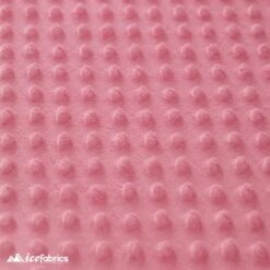 Pink Minky Dot Fabric