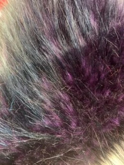 Plum Black Husky Faux Fur Fabric - Shaggy Fur Luxury Fabric -Luxtex Store plum black husky faux fur fabric shaggy fur luxury fabric 342926
