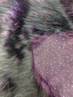 Plum Black Husky Faux Fur Fabric - Shaggy Fur Luxury Fabric -Luxtex Store plum black husky faux fur fabric shaggy fur luxury fabric 391961