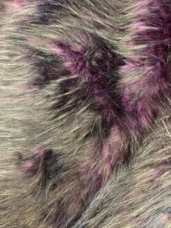Plum Black Husky Faux Fur Fabric - Shaggy Fur Luxury Fabric -Luxtex Store plum black husky faux fur fabric shaggy fur luxury fabric 759264