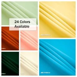 Solid Poly Poplin Upholstery Fabric