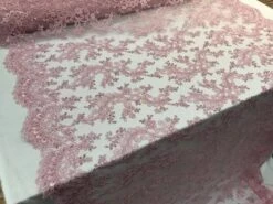 Prom Design Transparent Bridal Mesh Lace Embroidered Wedding Fabric -Luxtex Store prom design transparent bridal mesh lace embroidered wedding fabric 113649