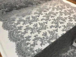 Prom Design Transparent Bridal Mesh Lace Embroidered Wedding Fabric -Luxtex Store prom design transparent bridal mesh lace embroidered wedding fabric 675002