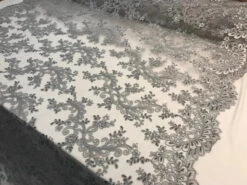 Prom Design Transparent Bridal Mesh Lace Embroidered Wedding Fabric -Luxtex Store prom design transparent bridal mesh lace embroidered wedding fabric 854977