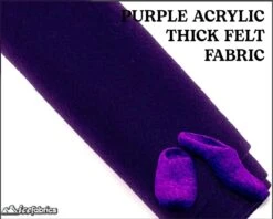 Purple Acrylic Felt Fabric / 1.6mm Thick _ 72” Wide -Luxtex Store purple acrylic felt fabric 16mm thick 72 wide 103228