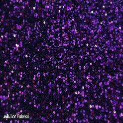 Purple Emma Stretch Velvet Fabric With Embroidery Sequin