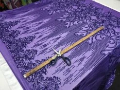 Purple Luxury Design Embroidered 4 Way Stretch Sequin Fabric Sold By The Yard For Bridal-ware -Luxtex Store purple luxury design embroidered 4 way stretch sequin fabric sold by the yard for bridal ware 576539