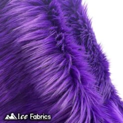 Purple Mohair Faux Fur Fabric Wholesale (20 Yards Bolt)