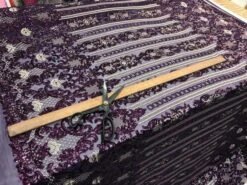 Purple Unique Designed Embroidered 4 Way Stretch Sequin Fabric For Wedding Prom Dresses -Luxtex Store purple unique designed embroidered 4 way stretch sequin fabric for wedding prom dresses 757861