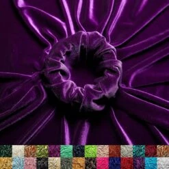 Purple Wholesale Velvet Fabric Stretch | 60" Wide