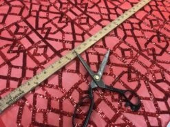Red Elegant Design Embroidered Sequin 4 Way Stretch Fabric For Wedding Prom Fashion Dresses -Luxtex Store red elegant design embroidered sequin 4 way stretch fabric for wedding prom fashion dresses 191946