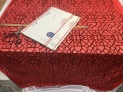Red Elegant Design Embroidered Sequin 4 Way Stretch Fabric For Wedding Prom Fashion Dresses -Luxtex Store red elegant design embroidered sequin 4 way stretch fabric for wedding prom fashion dresses 628273