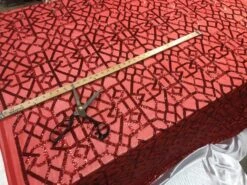 Red Elegant Design Embroidered Sequin 4 Way Stretch Fabric For Wedding Prom Fashion Dresses -Luxtex Store red elegant design embroidered sequin 4 way stretch fabric for wedding prom fashion dresses 840553