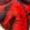 Red Husky Faux Fur Fabric - Shaggy Fur Luxury Fabric