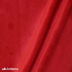 Red Ice Fabrics Minky Fabric Wholesale _ 3 Mm