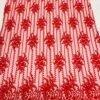 Red Lace Fabric _ Embroidered Floral Flowers Lace On Mesh Fabric -Luxtex Store red lace fabric embroidered floral flowers lace on mesh fabric 277547