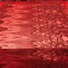 Red Luxury Design Embroidered Craft 4 Way Stretch Sequin Fabric Sold By The Yard