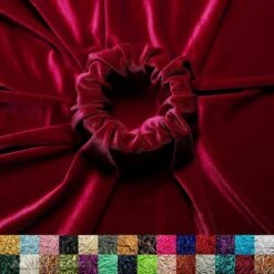 Red Wholesale Velvet Fabric Stretch | 60" Wide