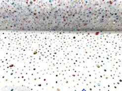 Rhinestones Beaded Fabric By The Yard On Stretch Mesh -Luxtex Store rhinestones beaded fabric by the yard on stretch mesh 225518