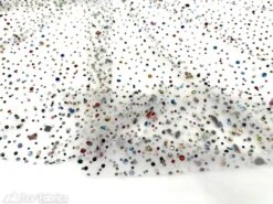 Rhinestones Beaded Fabric By The Yard On Stretch Mesh -Luxtex Store rhinestones beaded fabric by the yard on stretch mesh 874036