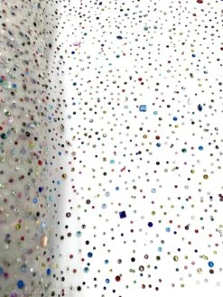 Rhinestones Beaded Fabric By The Yard On Stretch Mesh -Luxtex Store rhinestones beaded fabric by the yard on stretch mesh 959661