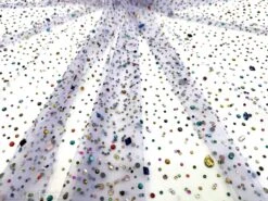 Rhinestones Beaded Fabric By The Yard On Stretch Mesh -Luxtex Store rhinestones beaded fabric by the yard on stretch mesh 960606