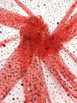 Rhinestones Beaded Fabric By The Yard On Stretch Mesh -Luxtex Store rhinestones beaded fabric by the yard on stretch mesh 985312