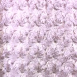Light Pink Rich Rose Rosette Floral Minky Fabric | Super Soft Fabric