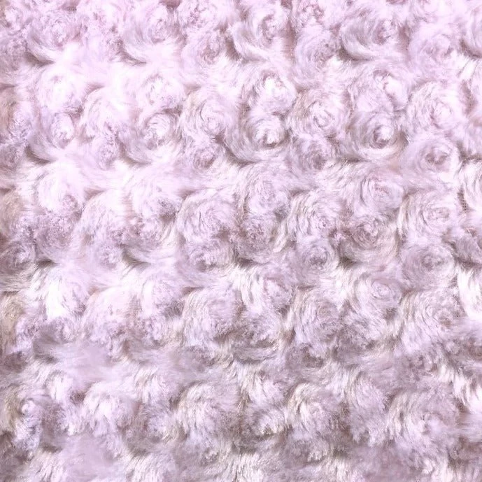 Light Pink Rich Rose Rosette Floral Minky Fabric | Super Soft Fabric 3 Light Pink Rich Rose Rosette Floral Minky Fabric | Super Soft Fabric