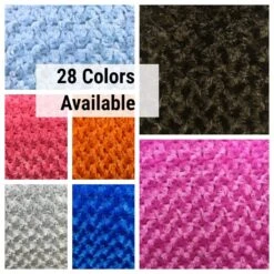 Rich Rose Rosette Floral Minky Fabric | Super Soft Fabric