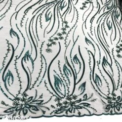 Rose Floral Embroidery Beaded Fabric Mesh Sequin -Luxtex Store rose floral embroidery beaded fabric mesh sequin 623888