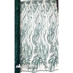 Rose Floral Embroidery Beaded Fabric Mesh Sequin -Luxtex Store rose floral embroidery beaded fabric mesh sequin 685001