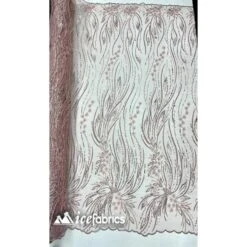 Rose Floral Embroidery Beaded Fabric Mesh Sequin -Luxtex Store rose floral embroidery beaded fabric mesh sequin 852175