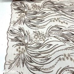 Rose Floral Embroidery Beaded Fabric Mesh Sequin -Luxtex Store rose floral embroidery beaded fabric mesh sequin 953249