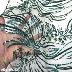 Rose Floral Embroidery Beaded Fabric Mesh Sequin -Luxtex Store rose floral embroidery beaded fabric mesh sequin 955804