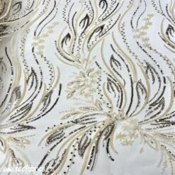 Rose Floral Embroidery Beaded Fabric Mesh Sequin -Luxtex Store rose floral embroidery beaded fabric mesh sequin 979931