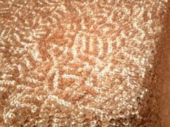 Rose Gold Scale Seaweed Stretch Sequin Mesh Fabric Decoration Fashion Dress Runners Tablecloths