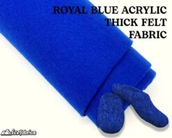 Royal Blue Acrylic Felt Fabric / 1.6mm Thick _ 72” Wide -Luxtex Store royal blue acrylic felt fabric 16mm thick 72 wide 698967