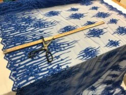 Royal Blue Design Beaded Fabric,Lace Fabric By The Yard-Embroider Beaded For Bridal-Floral Mesh Dress Lace Prom-Nightgown Skirts Runners -Luxtex Store royal blue design beaded fabriclace fabric by the yard embroider beaded for bridal floral mesh dress lace prom nightgown skirts runners 217800