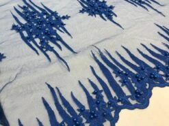 Royal Blue Design Beaded Fabric,Lace Fabric By The Yard-Embroider Beaded For Bridal-Floral Mesh Dress Lace Prom-Nightgown Skirts Runners -Luxtex Store royal blue design beaded fabriclace fabric by the yard embroider beaded for bridal floral mesh dress lace prom nightgown skirts runners 322737