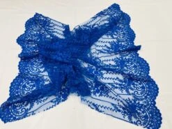 Royal Blue Lace Fabric _ Embroidered Floral Flowers Lace On Mesh Fabric 7 Royal Blue Lace Fabric _ Embroidered Floral Flowers Lace On Mesh Fabric -Luxtex Store royal blue lace fabric embroidered floral flowers lace on mesh fabric 511245