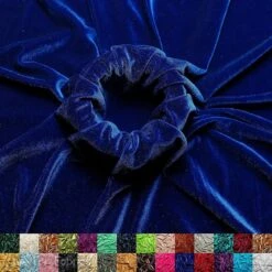 Royal Blue Wholesale Velvet Fabric Stretch | 60" Wide
