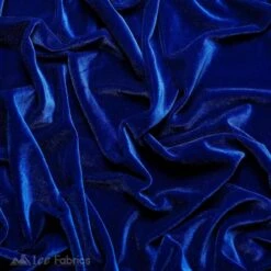 Royal Blue Wholesale Velvet Fabric Stretch | 60" Wide -Luxtex Store royal blue wholesale velvet fabric stretch 60 wide 881154