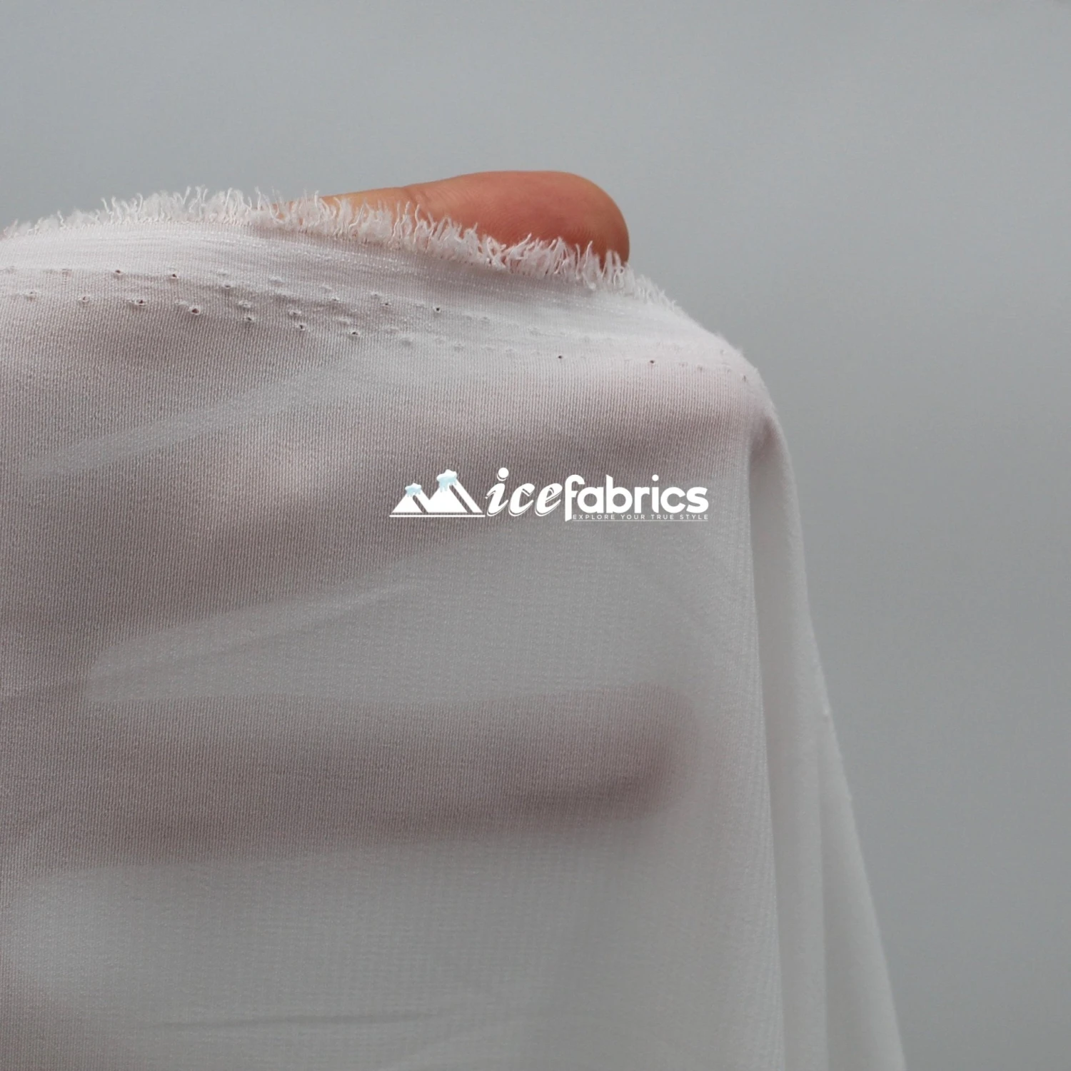 Silky 2 Way Stretch Spandex Chiffon Fabric By The Yard 7 Silky 2 Way Stretch Spandex Chiffon Fabric By The Yard - Image 5