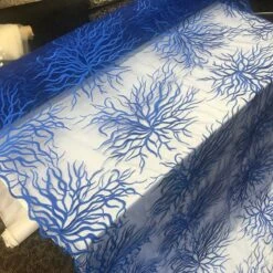 Silver-Bridal Wedding Mesh Lace Women Floral Fashion Fabric By Yard -Luxtex Store silver bridal wedding mesh lace women floral fashion fabric by yard 711362