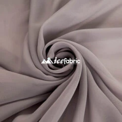 Silver Mia Chiffon Fabric / 60’’ Wide Soft Chiffon Sheer Fabric