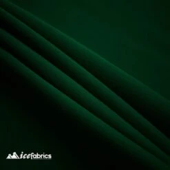 Hunter Green Solid Poly Poplin Upholstery Fabric