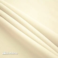 Solid Poly Poplin Fabric/ ‘’60 Inches Width/ Ivory