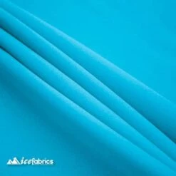Turquoise Solid Poly Poplin Upholstery Fabric